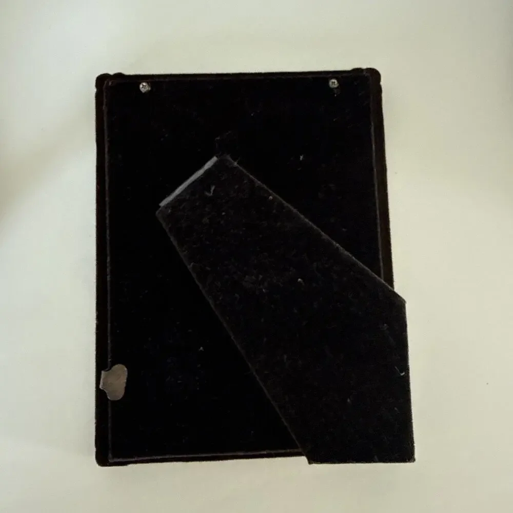 Beautiful Vintage hand polished Solid Brass Photo Frame 3.5 X 5 photo